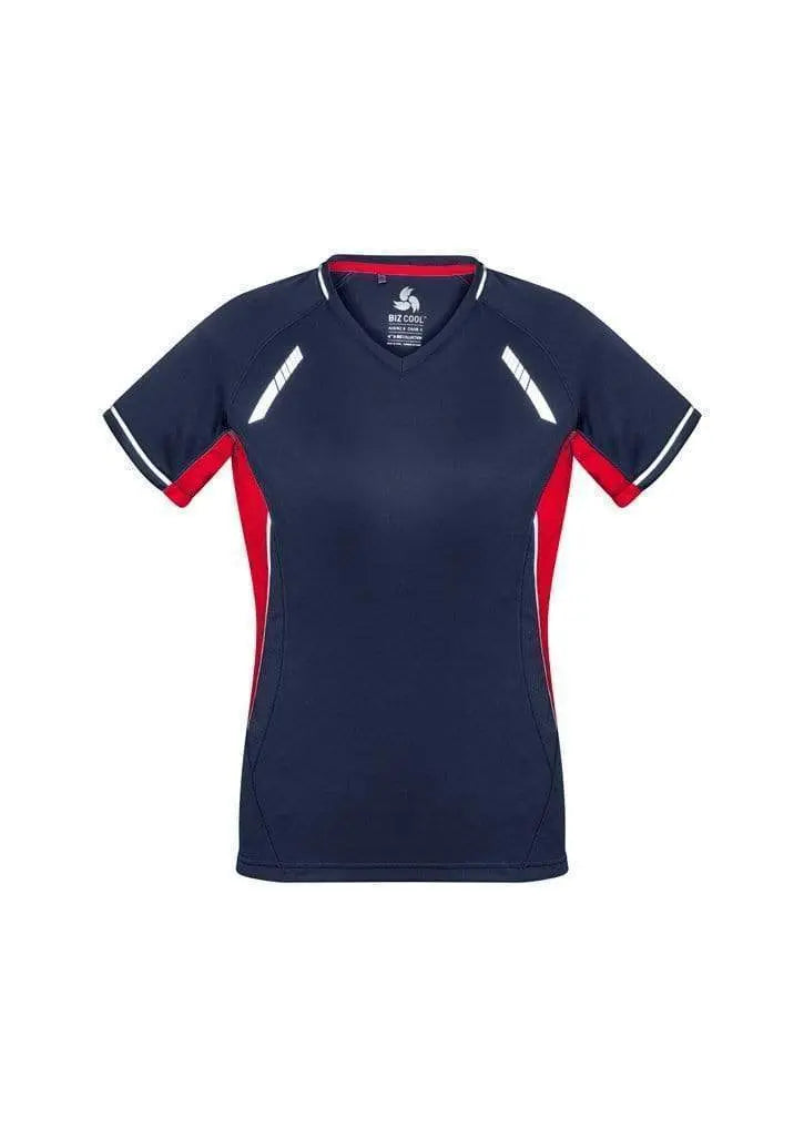 Biz Collection Casual Wear Navy/Red/Silver / 6 Biz Collection Women’s Renegade Tee T701LS